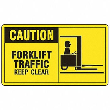 ACCUFORM Safety Label 3 1/2 inx5 in Vinyl PK5, 8F785