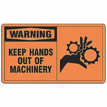 ACCUFORM Safety Label 3 1/2 inx5 in Vinyl PK5, 8F918