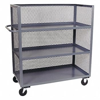 JAMCO 3-Sided Stock Cart 3000 lb 60 In.L, 9UN97