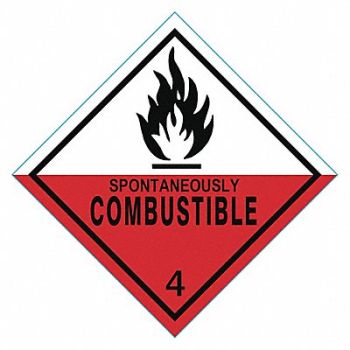 GRAINGER APPROVED DOT Container Label 4 Label W PK500, 9TCA9