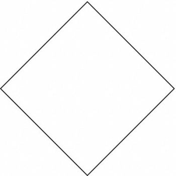 STRANCO INC Vehicle Placard Blank, 8FNP0