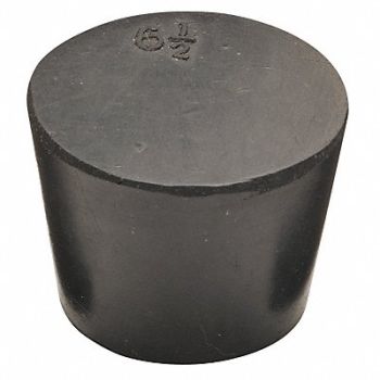 GRAINGER APPROVED Stopper 25mm Black PK16, 8FZE7