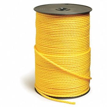 ALL GEAR Rope PPL Braided 1/4 in Dia 1000 ft L, 8G045