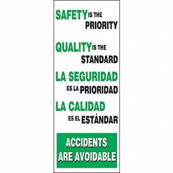 ACCUFORM Safety Banner 74in x 28in Poly Sheeting, 8GE69