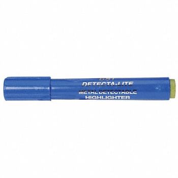 DETECTAPRO Metal Detectable Highlighter Blue PK10, 8GJP3