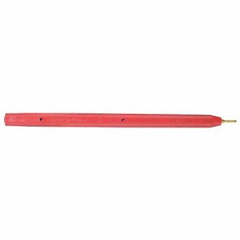 DETECTAPRO Metal Detectable Stick Pen Red PK50, 9KRE6