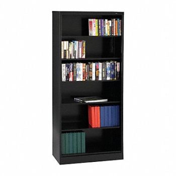 TENNSCO Bookcase Welded 6 Shelf Black, 8H543