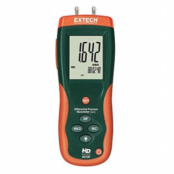 EXTECH Digital Manometer 0 psi to 0.5 psi, 8MGK8