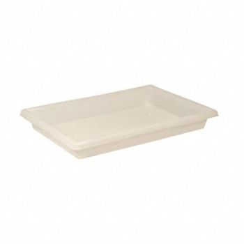 RUBBERMAID COMMERCIAL PRODUCTS Tote Box 26inLx18nWx 3-1/2inH White, 8MVL5