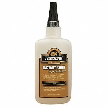 TITEBOND Instant Adhesive 4 oz Clear, 8MWD3