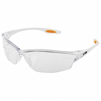 MCR SAFETY Safety Glasses Clear, 8MX90