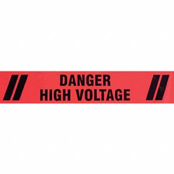 GRAINGER APPROVED Floor Tape Black/Red 3 inx60 ft Roll, 8N027