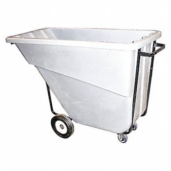 GRAINGER APPROVED Tilt Truck Medium-Duty 5/8 cu yd. White, 8N688