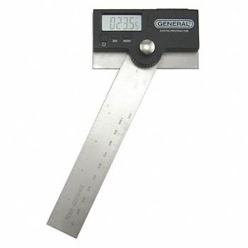 GENERAL Digital Protractor Accuracy +/-0.1 deg., 8NC28