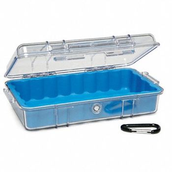 PELICAN Micro Case Blue 9.37 x 5.56 x 2.62 In, 8NC83