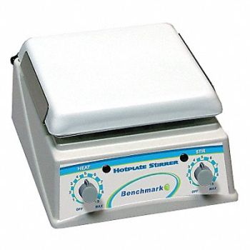 BENCHMARK SCIENTIFIC Hotplate Stirrer 4-65 deg 7.1 x7.1, 8NCF7