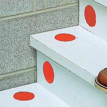 GRAINGER APPROVED Floor Tape Orange 3 inx2 in Circle PK50, 8NE87