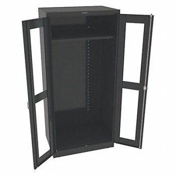 TENNSCO Storage Cabinet 78 x36 x24 Black 1Shlv, 8NFV3