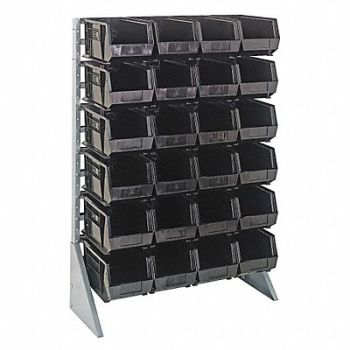 QUANTUM STORAGE SYSTEMS F1613 BinRailFlrRck 15inx54inx36in LdCp 50 lb, 8NFW3