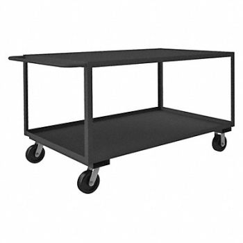 GRAINGER APPROVED Utility Cart 3 000 lb Steel, 8NJ07