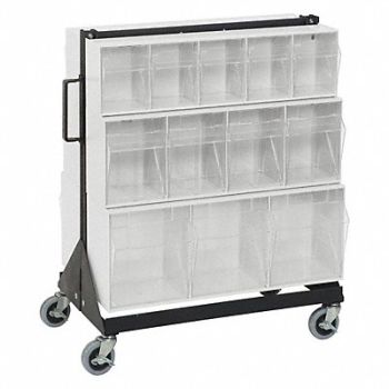 QUANTUM STORAGE SYSTEMS Bin Storage Rack Powder Coated 28 in, 8NJX3
