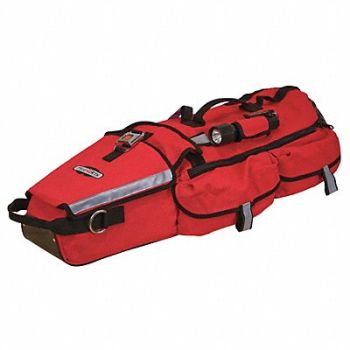 TRUE NORTH Gear Bag L-1 RIT 13 x10 x36 In Nylon Red, 8NJZ4