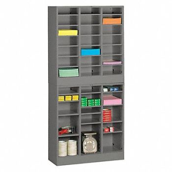 TENNSCO Literature Sorter Letter Sized Gray, 8NMW6