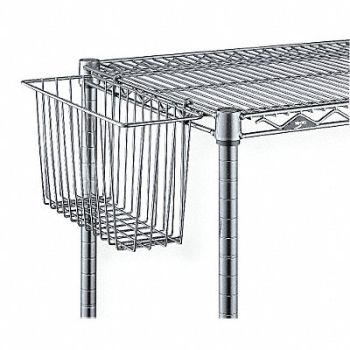 METRO Wire Basket 7 1/2inx10inX17 3/8in Silver, 8NNG5