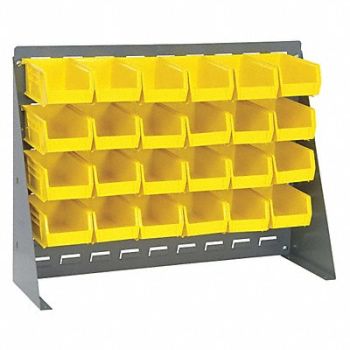 QUANTUM STORAGE SYSTEMS Louvrd Bnch Rk 1/4x21x27in LdCap 140lb, 8NNH8