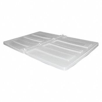 GRAINGER APPROVED Tilt Truck Lid White Fits 59-2/5 cu ft., 8P633