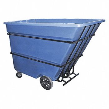GRAINGER APPROVED Tilt Truck Heavy-Duty 1-3/4 cu yd. Blue, 8P645