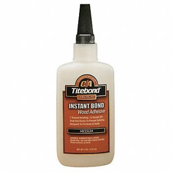 TITEBOND Instant Adhesive 4 oz Clear, 8P748