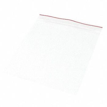 MINIGRIP RED LINE Reclosable Poly Bag Zip Seal PK1000, 8P902