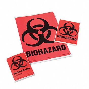 BRADY Biohazard Label 4 inx2 7/8 in Paper PK40, 8PAX9