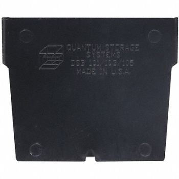 QUANTUM STORAGE SYSTEMS Divider 3 in Black PK50, 8PCC8