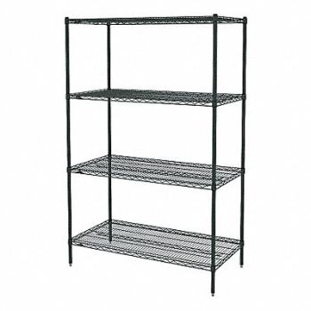 METRO Wire Shlv Unit Cap 500 lb 24inx63inx72in, 8XYY1
