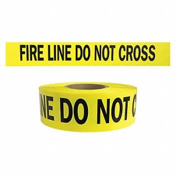 PRESCO PRODUCTS CO Barricade Tape Yellow/Black 1000ft x 3In, 8PE96