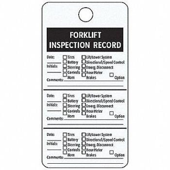 SEE ALL INDUSTRIES Label Foil 3x4.25 In Forklift PK25, 8PEM6