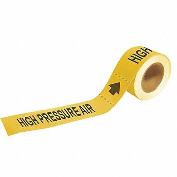 BRADY Pipe Marker High Pressure Air 1in H, 8PJU7