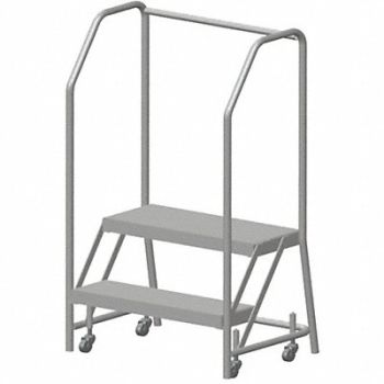 BALLYMORE Rolling Ladder Aluminum 19 In.H, 8PL97