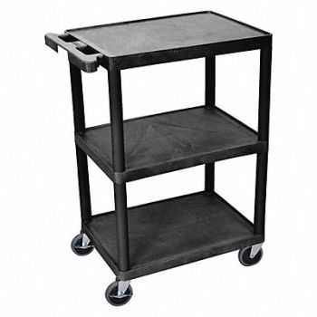 GRAINGER APPROVED Utility Cart 300 lb Load Cap. PE, 8PLK4