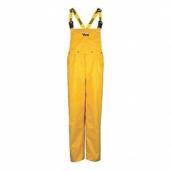 VIKING Rain Bib Overall Unrated Yellow L, 9CNE7