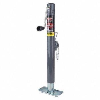 BULLDOG Trailer Jack Tubular Swivel Sidewind, 8PMZ9