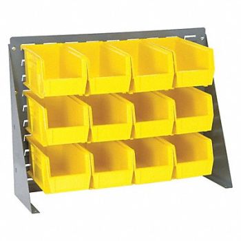 QUANTUM STORAGE SYSTEMS Louvrd Bnch Rk 1/4x21x27in LdCap 140lb, 8PP61