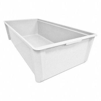 MOLDED FIBERGLASS Stking Ctr White Solid FRP, 8PTU8