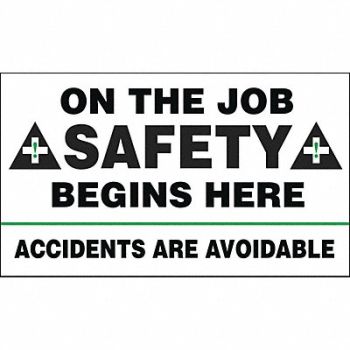 ACCUFORM Safety Banner 28in x 48in Poly Sheeting, 8PXH3