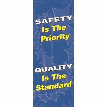 ACCUFORM Safety Banner 74in x 28in Poly Sheeting, 8PXH8