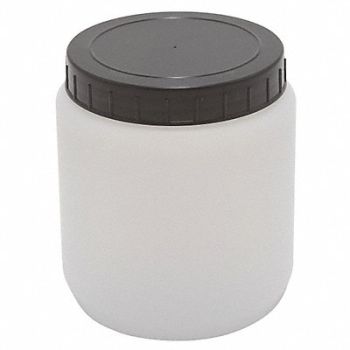 DYNALON Jar 1000mL Plastic Wide PK10, 8RAR2