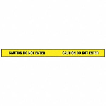 GRAINGER APPROVED Barricade Tape Yellow/Black 180ft x 2 In, 8RDJ5