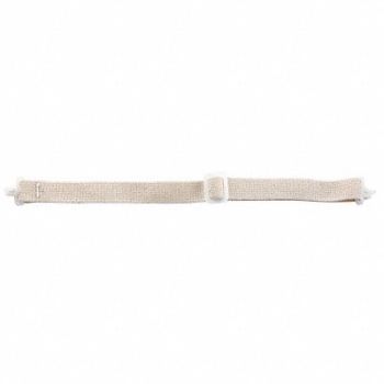 BULLARD Chin Strap Elastic White PK5, 8RDJ9